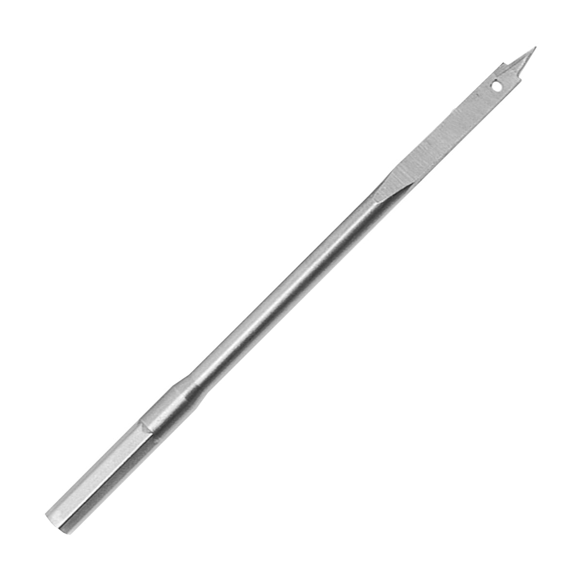 Broca chata para madeira 1/4 Tradestar para furadeira, ideal para perfurações precisas em projetos de marcenaria e uso doméstico. Ferramenta de alta qualidade para furos limpos e eficientes.