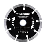 Disco de Corte Diamantado Segmentado TradeStar 110x20mm para serra mármore. Ideal para cortes precisos em concreto, tijolo e lajota. Ferramenta de alta performance para construção e reforma.