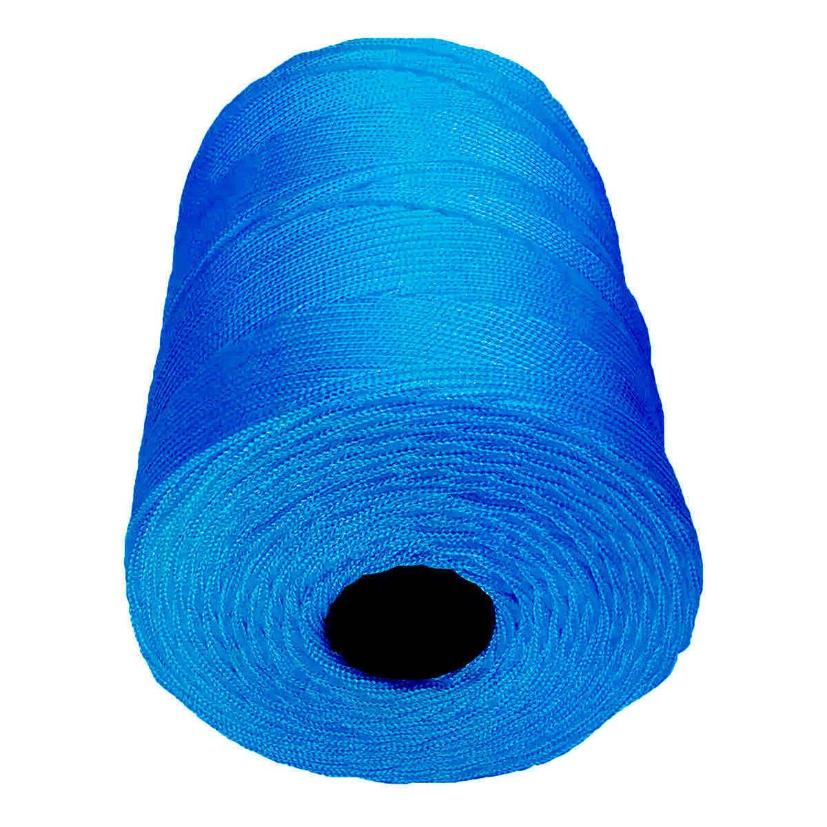 Corda Trançada de Nylon 3.5mm Azul Escuro Tradestar - Ideal para amarração, confecção de redes de pesca e uso náutico. Resistente, durável e com alma (miolo). 2kg por rolo.
