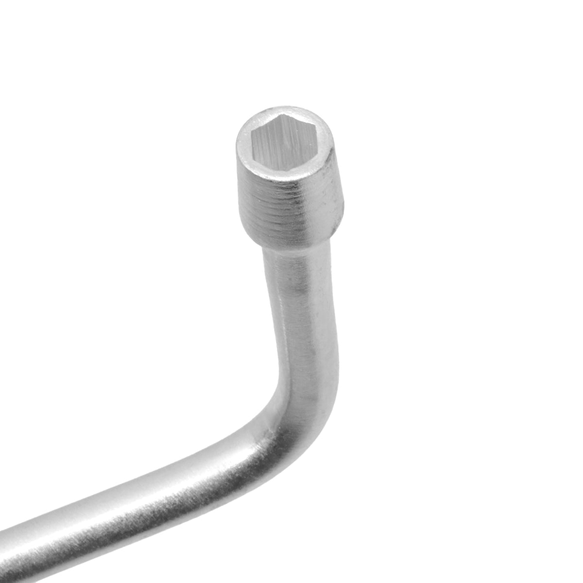 Chave Biela em L 8mm para trabalhos mecânicos e automotivos. Ferramenta em aço carbono galvanizado, formato em L para acesso a áreas difíceis. Ideal para apertar e soltar parafusos e porcas em reparos automotivos e mecânicos.