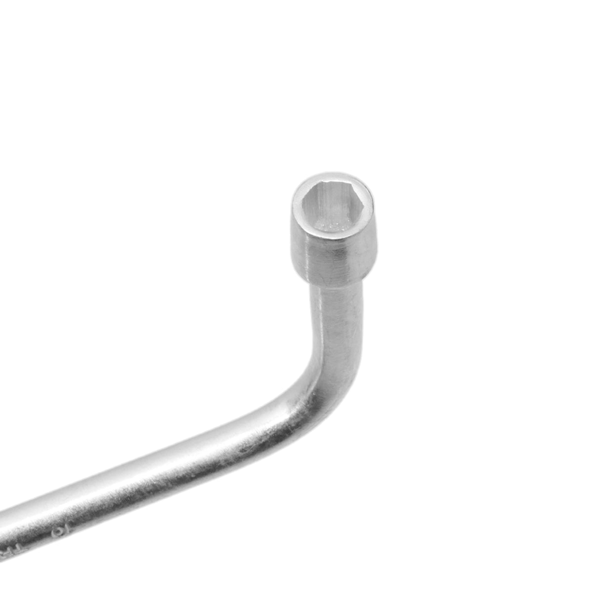 Chave Biela em L 10mm para trabalhos mecânicos e automotivos. Ferramenta em aço carbono galvanizado, formato em L para acesso a áreas difíceis. Ideal para apertar e soltar parafusos e porcas em veículos e máquinas. Chave de alta durabilidade e resistência à corrosão.