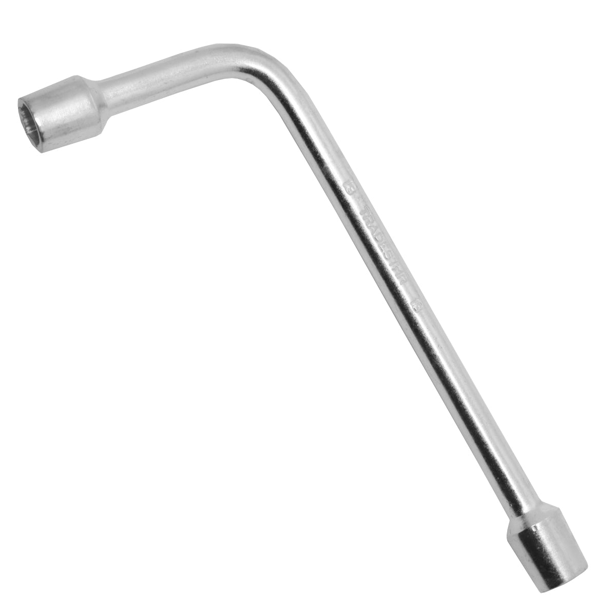 Chave Biela em L 13mm para trabalhos mecânicos e automotivos. Ferramenta em aço carbono galvanizado, ideal para apertar e soltar parafusos e porcas em locais de difícil acesso. Perfeita para reparos automotivos, manutenção mecânica e montagem de estruturas.