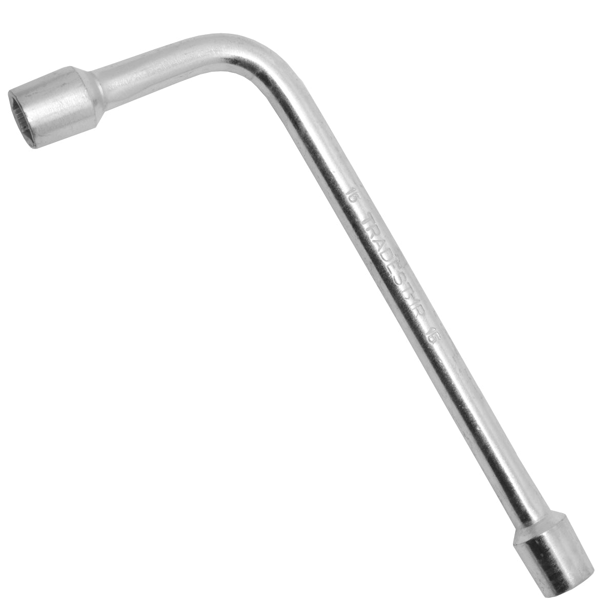 Chave Biela em L 15mm para trabalhos mecânicos e automotivos. Ferramenta em aço carbono galvanizado, formato em L para acesso a áreas difíceis. Ideal para apertar e soltar parafusos e porcas em reparos automotivos, manutenção mecânica e montagem de estruturas. Chave de alta durabilidade e resistência, com acabamento cromado.