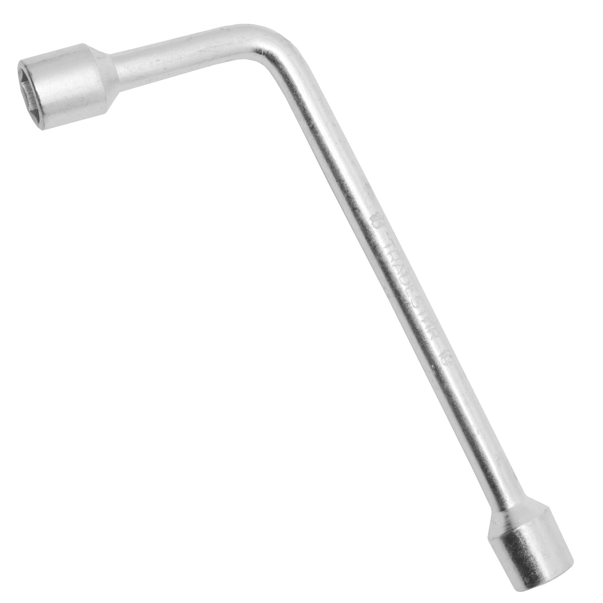 Chave Biela em L 18mm para trabalhos mecânicos e automotivos. Ferramenta em aço carbono galvanizado, formato em L para acesso a áreas difíceis. Ideal para apertar e soltar parafusos e porcas em veículos e máquinas. Ferramenta essencial para mecânicos e entusiastas.
