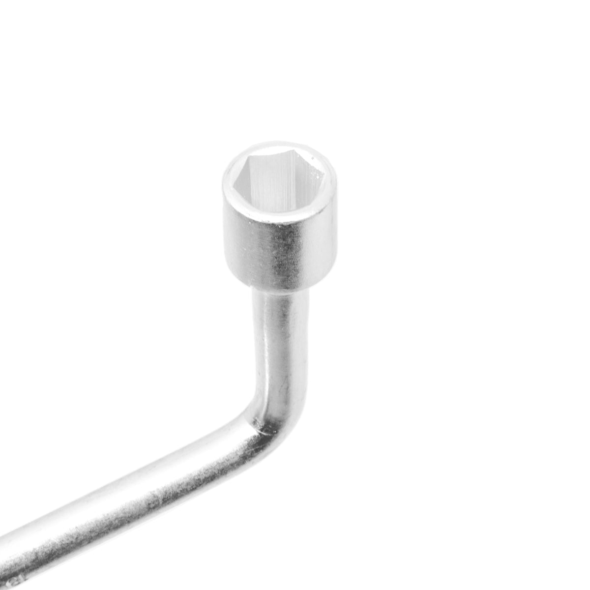 Chave Biela em L 18mm para trabalhos mecânicos e automotivos. Ferramenta em aço carbono galvanizado, formato em L para acesso a áreas difíceis. Ideal para apertar e soltar parafusos e porcas em veículos e máquinas.