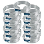 Kit com 15 rolos de arame galvanizado Nº14 BWG 14 Tradestar, fio 2,10mm liso, 1kg cada. Ideal para construção civil, jardinagem, artesanato e fixações diversas. Arame resistente à corrosão, flexível e com acabamento liso.