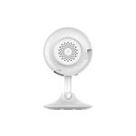 Câmera Inteligente EZVIZ C1C-B FHD 1080p com alarme, câmera de segurança residencial compacta e branca, com entrada para cartão Micro SD e design discreto para monitoramento Wi-Fi.