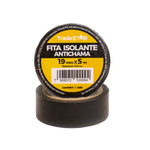 Kit 10 Rolos de Fita Isolante PVC Preta Tradestar 19mm x 5m - Isolamento elétrico antichama, ideal para reparos, proteção de fios e cabos, e organização. Fita de alta resistência, suporta até 600V e 80°C.