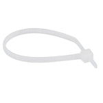 Abraçadeira de nylon preta Tradestar 2,5x100mm, pacote com 100 unidades, ideal para organizar e fixar cabos e fios em eletrônica, construção civil, jardinagem e automotivo. Solução prática e segura para organização.