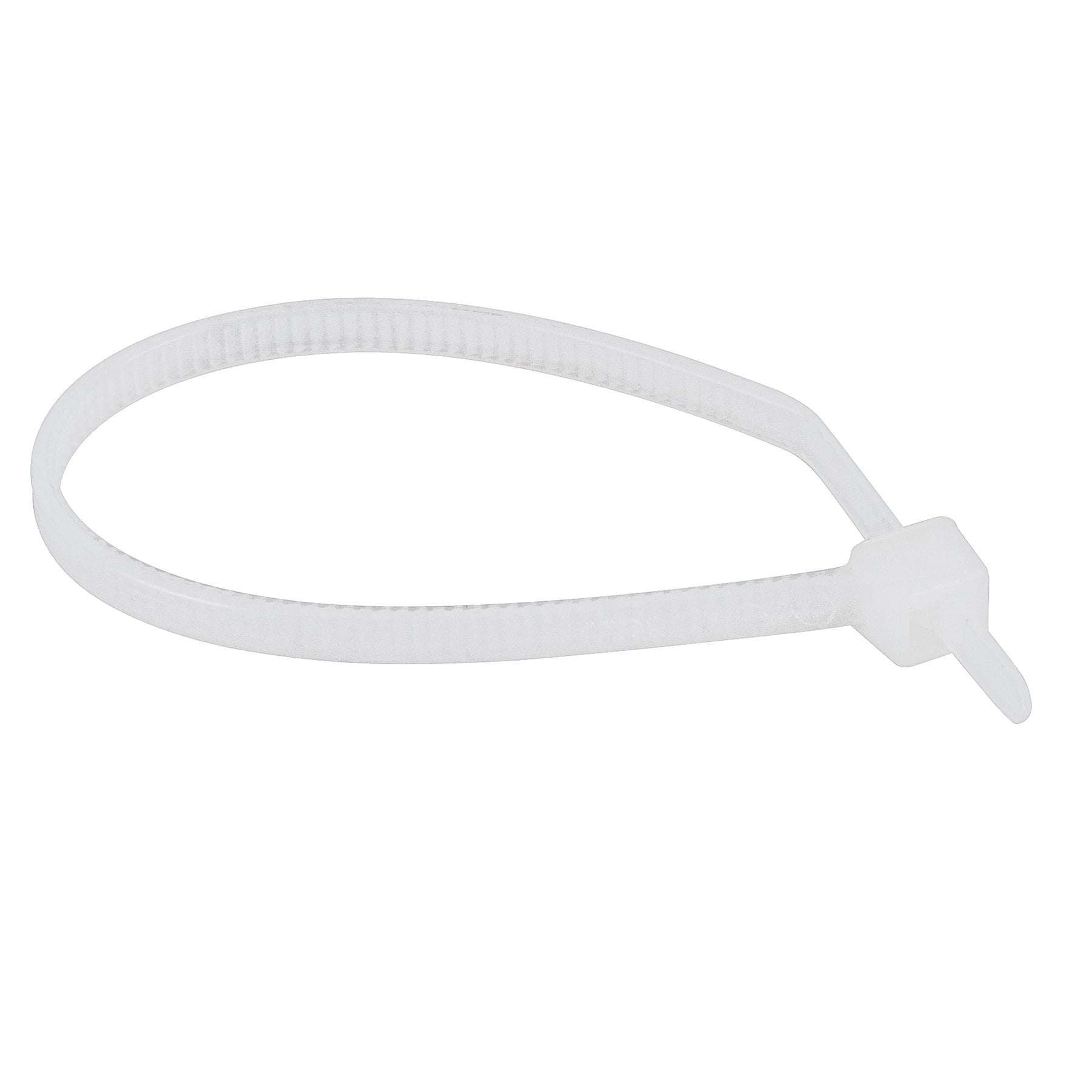 Abraçadeira de nylon preta Tradestar 2,5x100mm, pacote com 100 unidades, ideal para organizar e fixar cabos e fios em eletrônica, construção civil, jardinagem e automotivo. Solução prática e segura para organização.