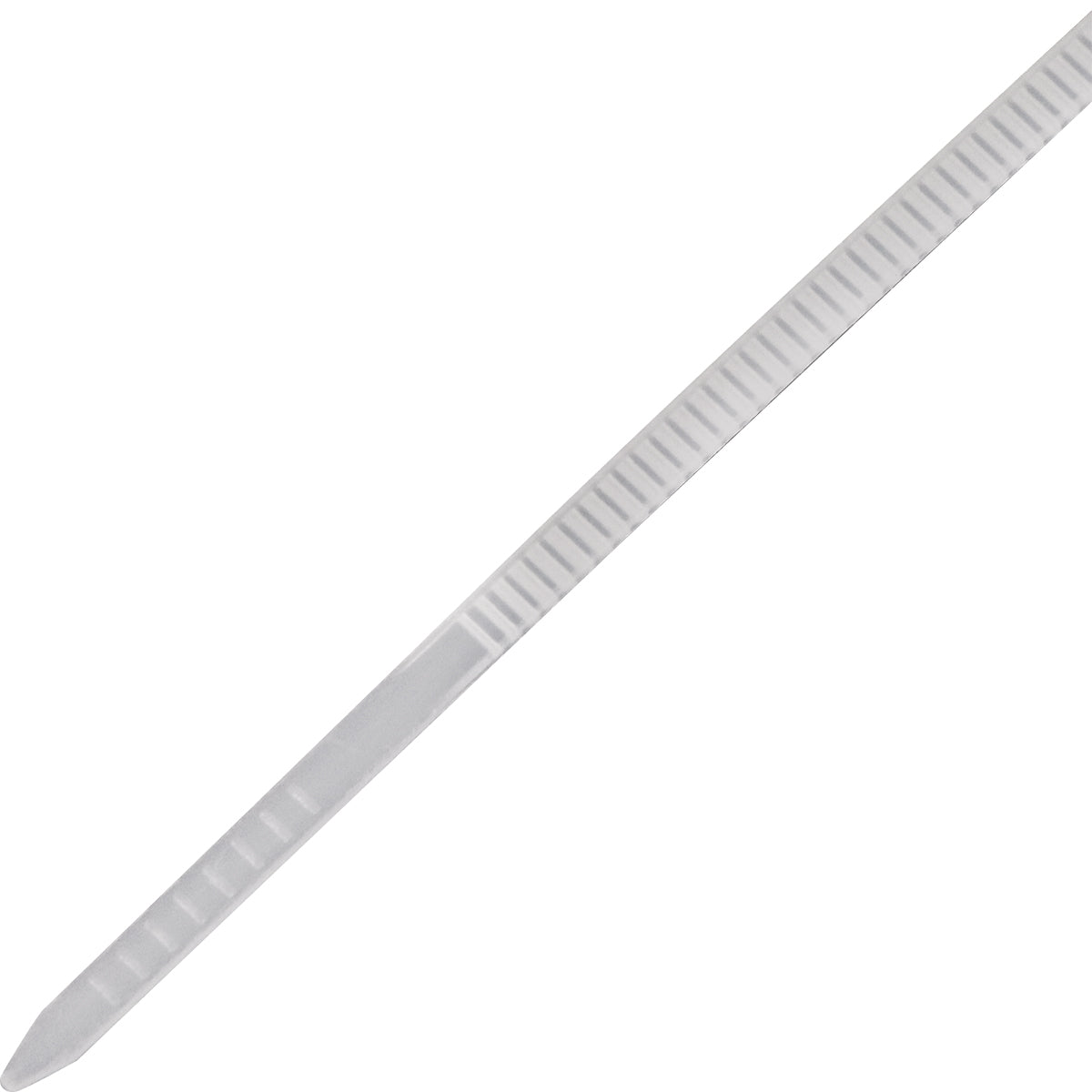 Abraçadeira de nylon Tradestar 2,5x200mm branca, ideal para organizar e fixar cabos e fios. Pacote com 100 unidades. Solução versátil para eletrônica, construção e jardinagem.