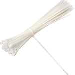 Abraçadeira de nylon Tradestar 3,6x250mm, pacote com 100 unidades. Ideal para organizar e fixar cabos, fios e outros itens em eletrônica, construção civil, jardinagem e automotivo. Durável, versátil e fácil de usar.