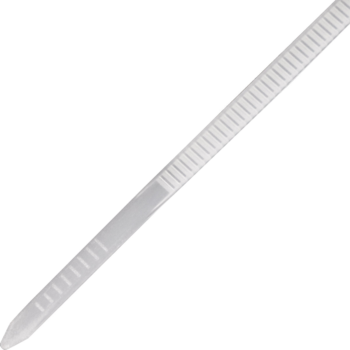 Abraçadeira de nylon Tradestar 3,6x250mm branca, ideal para organizar e fixar cabos e fios. Pacote com 100 unidades. Solução versátil para eletrônica, construção e jardinagem.
