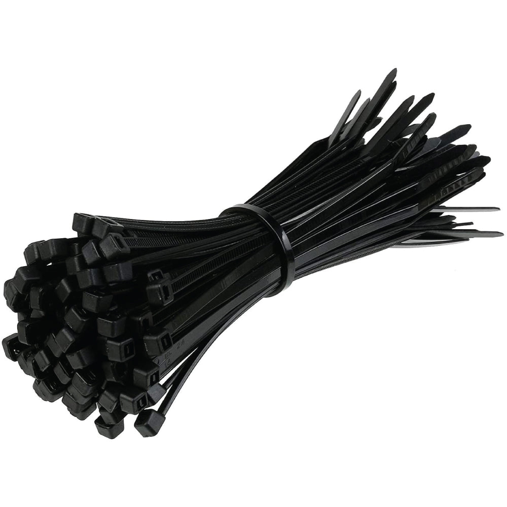 Abraçadeira de nylon Tradestar 4,8x300mm com 100 unidades, ideal para organizar e fixar cabos e fios. Resistente, versátil e fácil de usar, perfeita para eletrônica, construção e jardinagem. Compre agora e garanta a organização dos seus projetos!