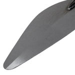 Colher de Pedreiro 8 Polegadas Canto Redondo Tradestar em aço carbono, ideal para assentamento de tijolos, aplicação de argamassa e acabamentos em construções e reformas. Ferramenta com cabo de madeira ergonômico para conforto e precisão.