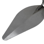 Colher de Pedreiro 9 Polegadas Canto Redondo Tradestar em aço, ideal para construção civil. Ferramenta para assentamento de tijolos, aplicação de argamassa e acabamentos precisos. Cabo de madeira ergonômico para conforto e durabilidade.