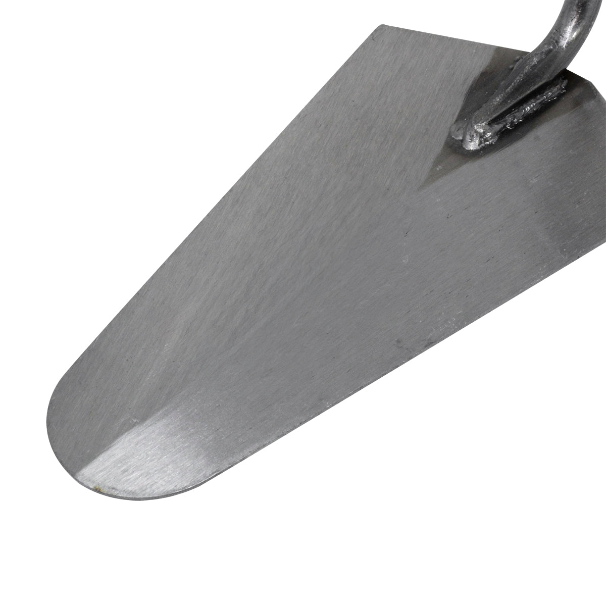 Colher de Pedreiro 6" Canto Vivo Canto Reto Tradestar - Ferramenta de aço carbono para construção civil, ideal para assentamento de tijolos, aplicação de argamassa e reboco. Cabo ergonômico para conforto e precisão em obras e reformas.
