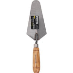 Colher de Pedreiro 7" Canto Reto Tradestar em aço carbono com cabo de madeira ergonômico, ideal para assentamento de tijolos, aplicação de argamassa e acabamentos em construções e reformas.