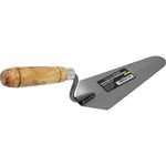 Colher de Pedreiro 7" Canto Vivo Canto Reto em Aço Tradestar - Ferramenta para construção civil com lâmina de aço carbono, cabo de madeira ergonômico e design de canto reto para assentamento de tijolos, aplicação de argamassa e acabamentos precisos. Ideal para pedreiros e reformas.