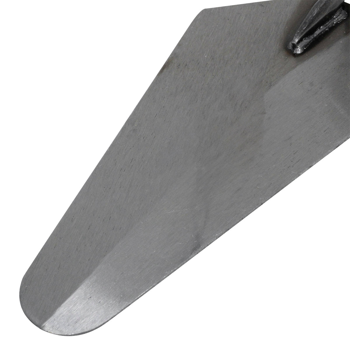 Colher de Pedreiro 7" Canto Vivo Canto Reto em Aço Tradestar - Ferramenta para construção civil, ideal para assentamento de tijolos, aplicação de argamassa e reboco. Lâmina de aço carbono resistente e cabo de madeira ergonômico.