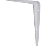 Suporte Prateleira Cantoneira Braço Parede 5x6 Tradestar branco, em aço carbono, ideal para fixação de prateleiras em cozinhas, escritórios e outros ambientes. Design em formato de 'L' para maior estabilidade e durabilidade.