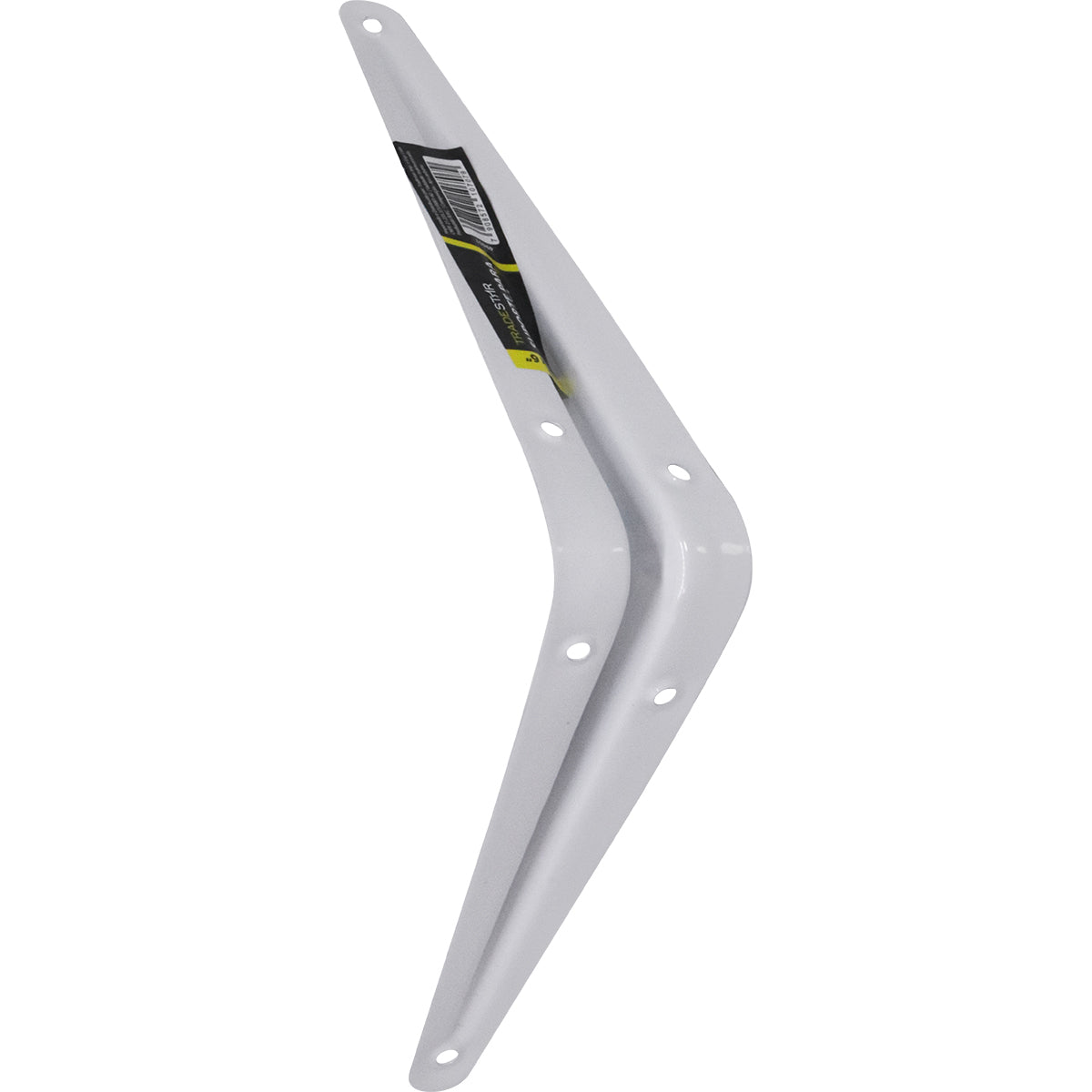 Suporte Prateleira Cantoneira Braço Parede 5x6 Tradestar branco, em aço carbono, ideal para fixação de prateleiras em ambientes residenciais e comerciais. Cantoneira em formato de L, com pintura eletrostática, oferece suporte firme e durabilidade.