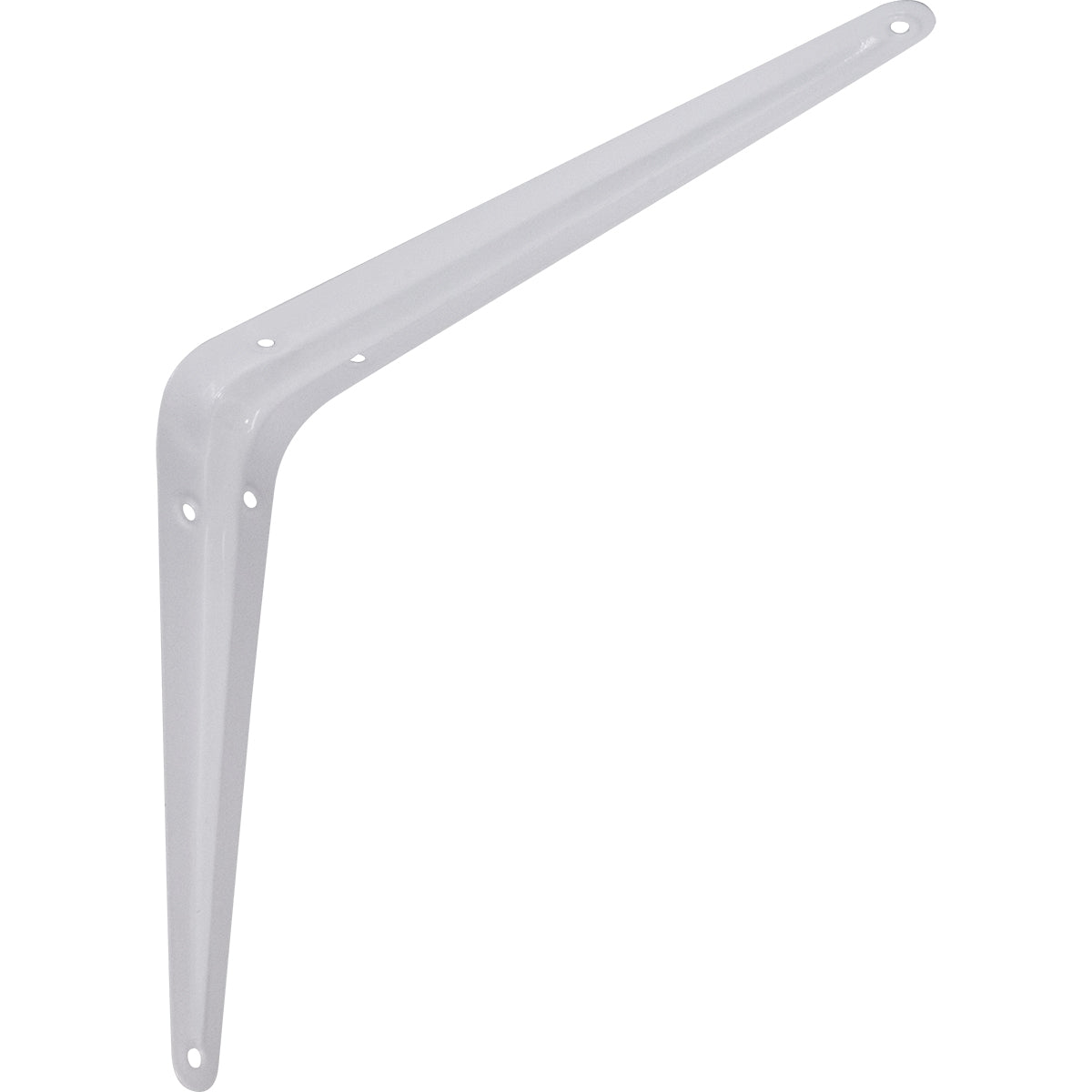 Suporte Prateleira Cantoneira Braço Parede 8x10 Tradestar branco, em aço carbono com pintura eletrostática. Ideal para fixação em paredes e suportar prateleiras em ambientes domésticos e comerciais.