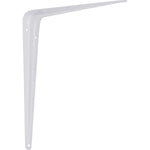 Suporte Prateleira Cantoneira Braço Parede 8x10 Tradestar branco, em aço carbono com pintura eletrostática, ideal para fixação em paredes e sustentação de prateleiras em ambientes domésticos e comerciais. Cantoneira em formato de 'L'.