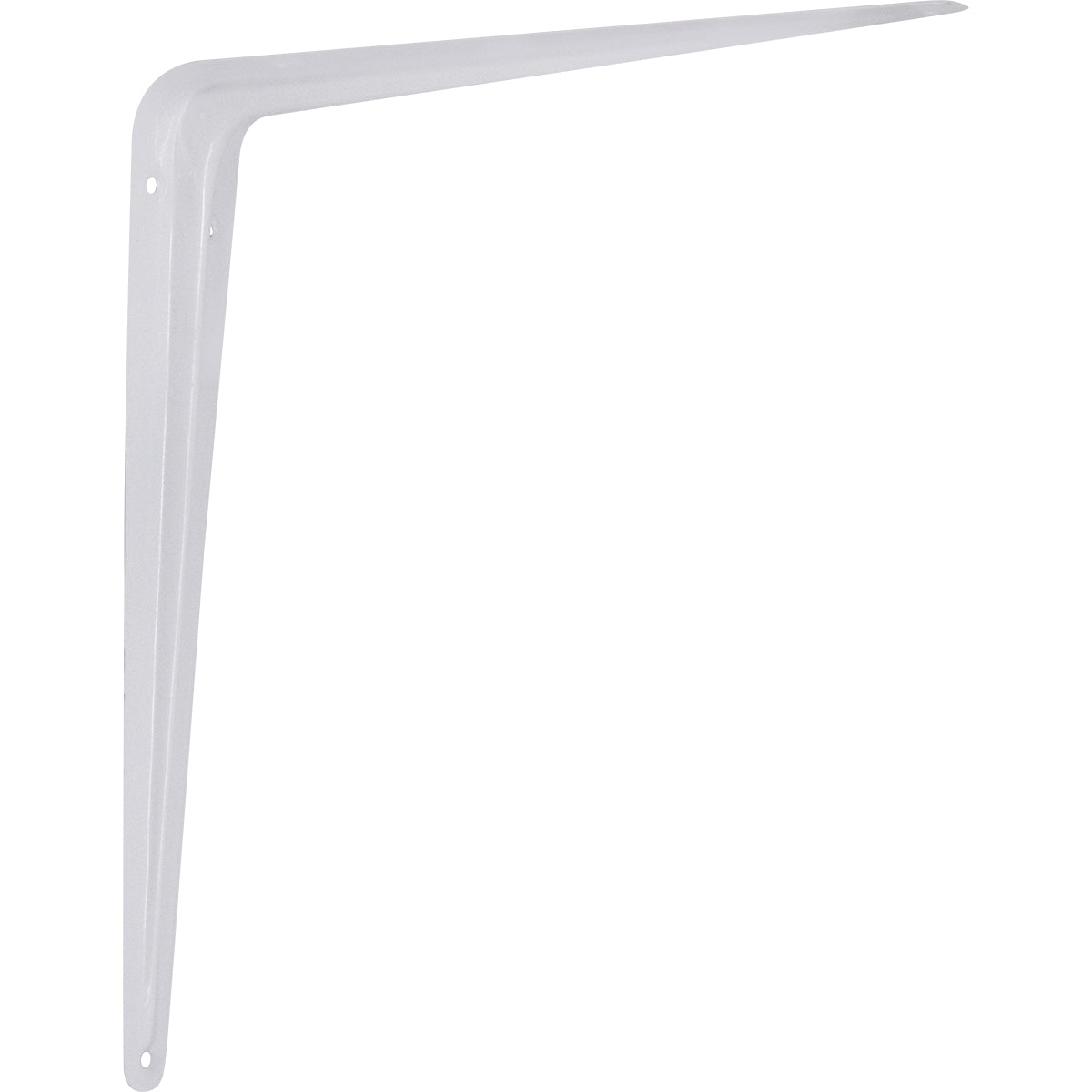 Suporte Prateleira Cantoneira Braço Parede 10x12 Tradestar branco em aço, ideal para fixação de prateleiras em ambientes domésticos e comerciais. Cantoneira em formato de L, resistente e durável para suporte de livros, objetos decorativos e utensílios.