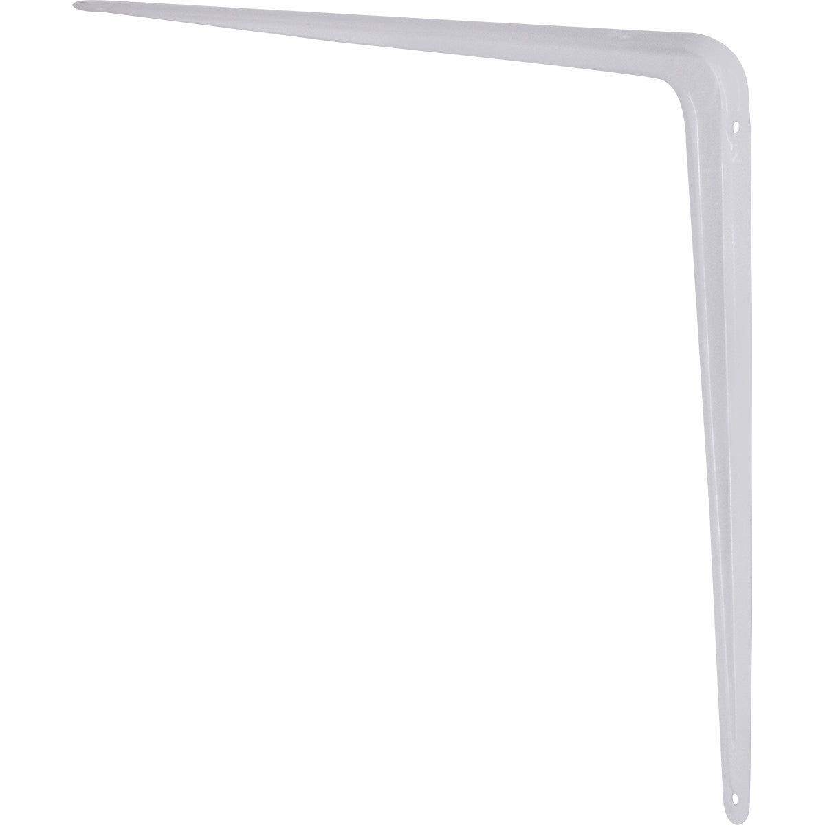 Suporte Prateleira Cantoneira Braço Parede 10x12 Tradestar branco, em aço, ideal para fixação de prateleiras em ambientes domésticos e comerciais. Suporte em formato de L, resistente e durável para organização e decoração.