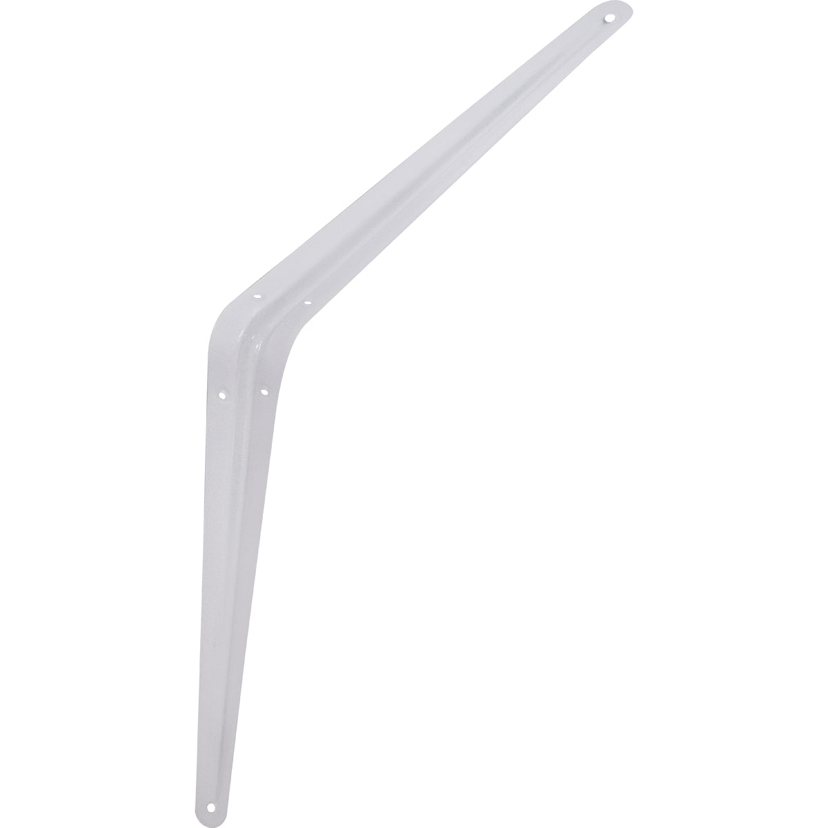 Suporte Prateleira Cantoneira Braço Parede 12x14 Tradestar branco em aço, ideal para fixação de prateleiras em ambientes internos como salas, cozinhas e escritórios. Cantoneira em formato de L, resistente e durável para organização e decoração.