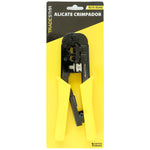 Kit Alicate Crimpar RJ45 RJ11 Profissional Tradestar - Ferramenta para crimpagem de cabos de rede e telefonia, ideal para técnicos e instaladores. Inclui corte e decapagem, garantindo conexões precisas e duradouras.