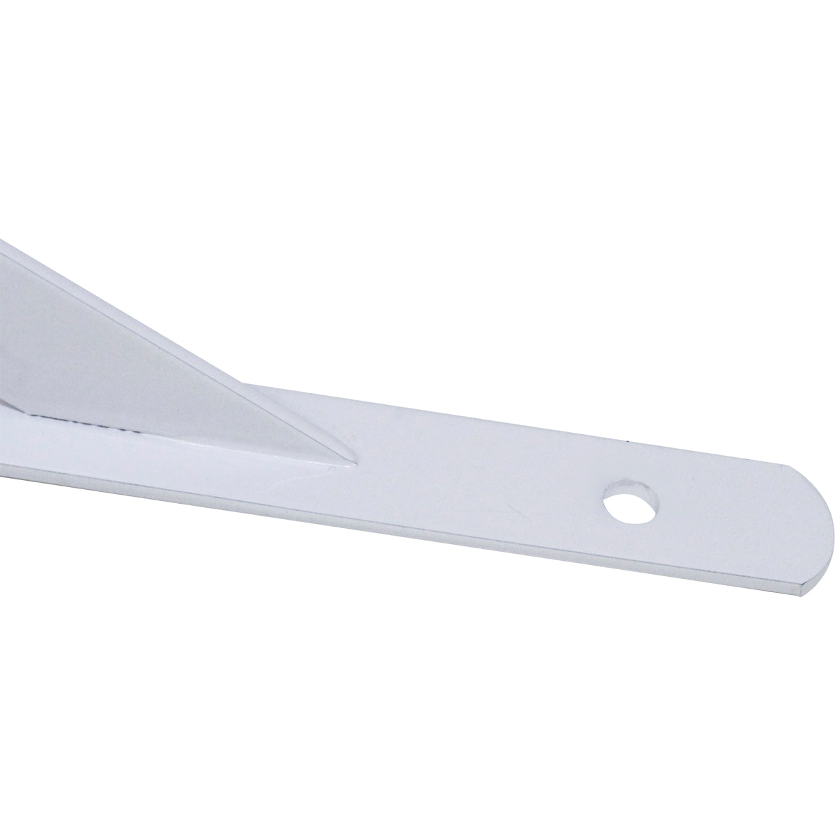 Suporte Braço Parede Mão Francesa Branca 20x12mm Tradestar - Suporte em aço branco para prateleiras e estantes, ideal para organização e decoração de ambientes. Cantoneira/mão francesa resistente e durável.