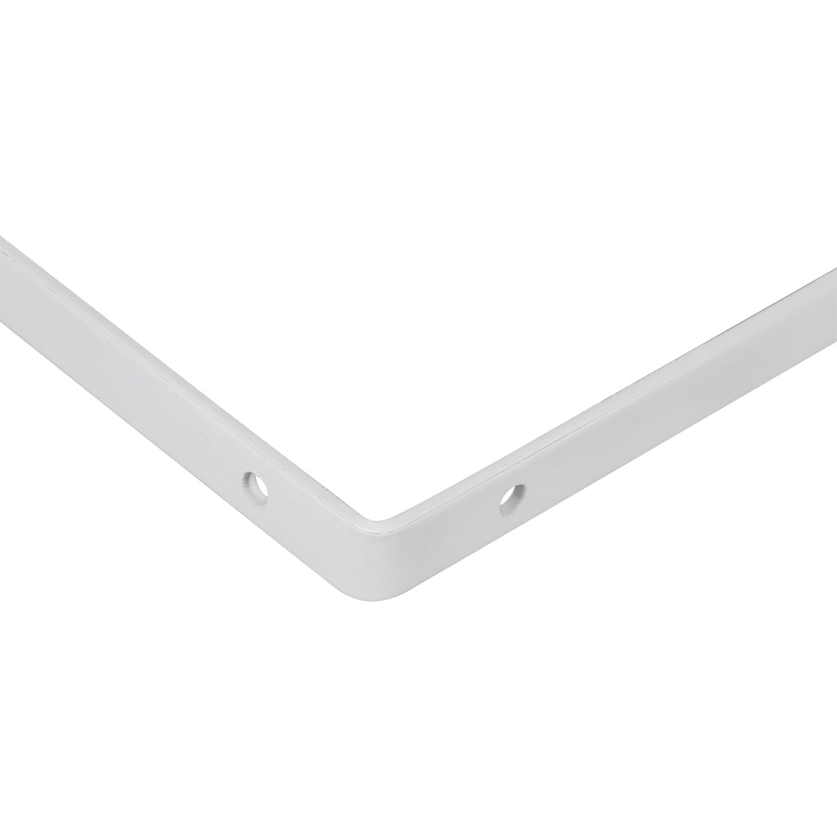 Suporte Braço Parede Mão Francesa Branca 50x30mm Tradestar - Suporte em formato 'L' branco para prateleiras, ideal para fixação em paredes, oferecendo suporte robusto e design discreto para organização e decoração de ambientes.