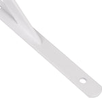 Suporte Braço Parede Mão Francesa Branca 50x30mm Tradestar - Cantoneira em aço branco para prateleiras, ideal para organização e decoração de ambientes internos. Suporte em formato de 'L', resistente e durável, perfeito para fixação em paredes de alvenaria ou madeira.