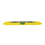 Nível Bolha Torpedo 9" Tradestar com base magnética, 3 bolhas, ideal para nivelamento em construção e instalações. Ferramenta amarela para trabalhos precisos em superfícies metálicas.
