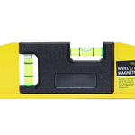 Nível de mão de 30cm com base magnética e duas bolhas para nivelamento preciso. Ferramenta de alumínio Tradestar, ideal para construção, instalação e trabalhos de precisão. Nível de bolha magnético de 12 polegadas.