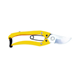 Tesoura de Poda Jardim Árvores Pequenas 8" C/ Mola Tradestar - Tesoura de poda amarela com lâmina de aço, ideal para podar árvores pequenas e plantas de jardim. Ferramenta de jardinagem Tradestar para cortes precisos e manutenção de jardins.