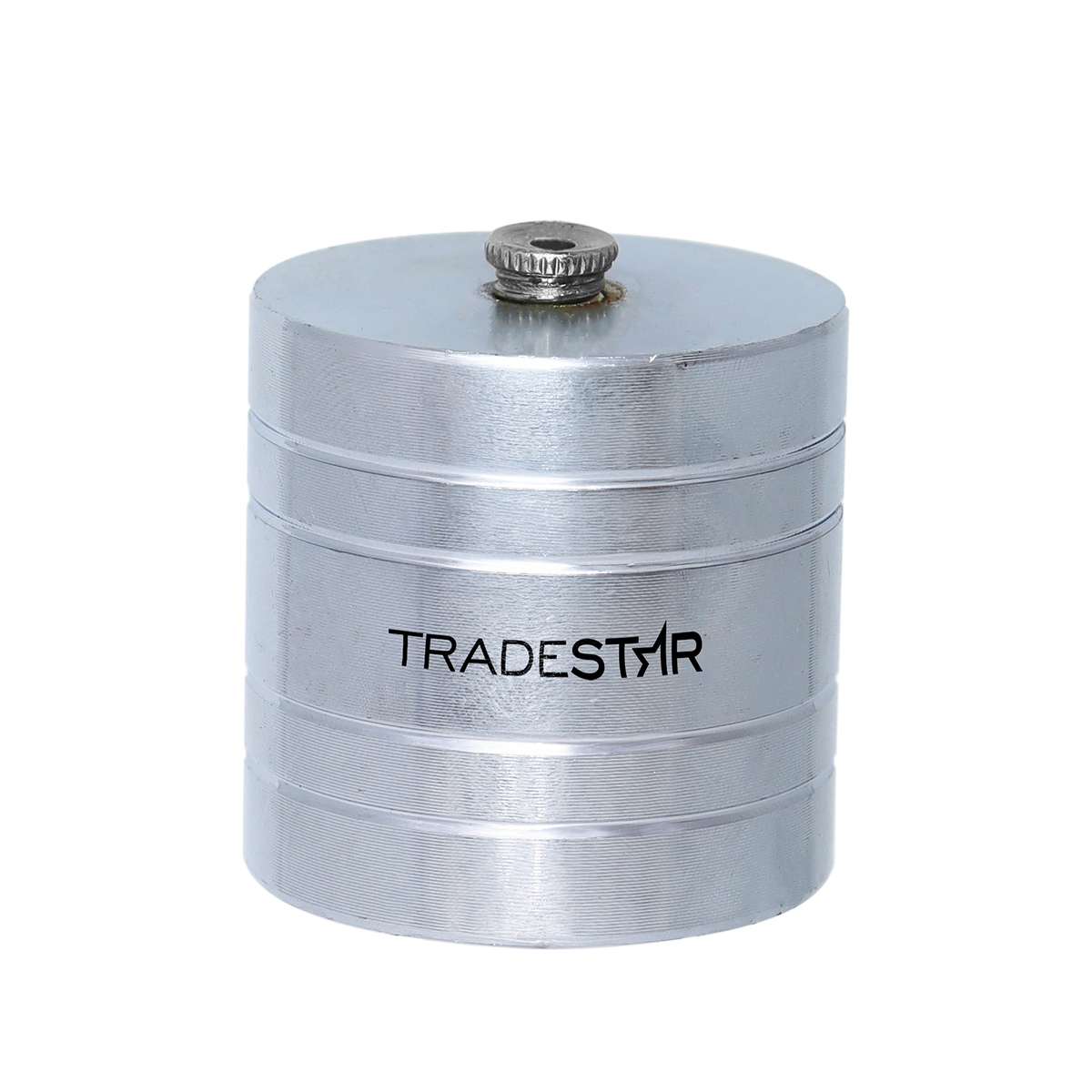 Prumo de Parede Tradestar 750g em aço, com corda de nylon e taco de madeira. Ferramenta para alinhamento vertical em construções e reformas.