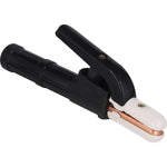 Porta Suporte Garra Eletrodo 300A Tradestar para soldagem elétrica. Alicate porta eletrodo com capacidade de 300 amperes, ideal para trabalhos industriais e de manutenção em soldagem. Garante conexão segura e eficiente.