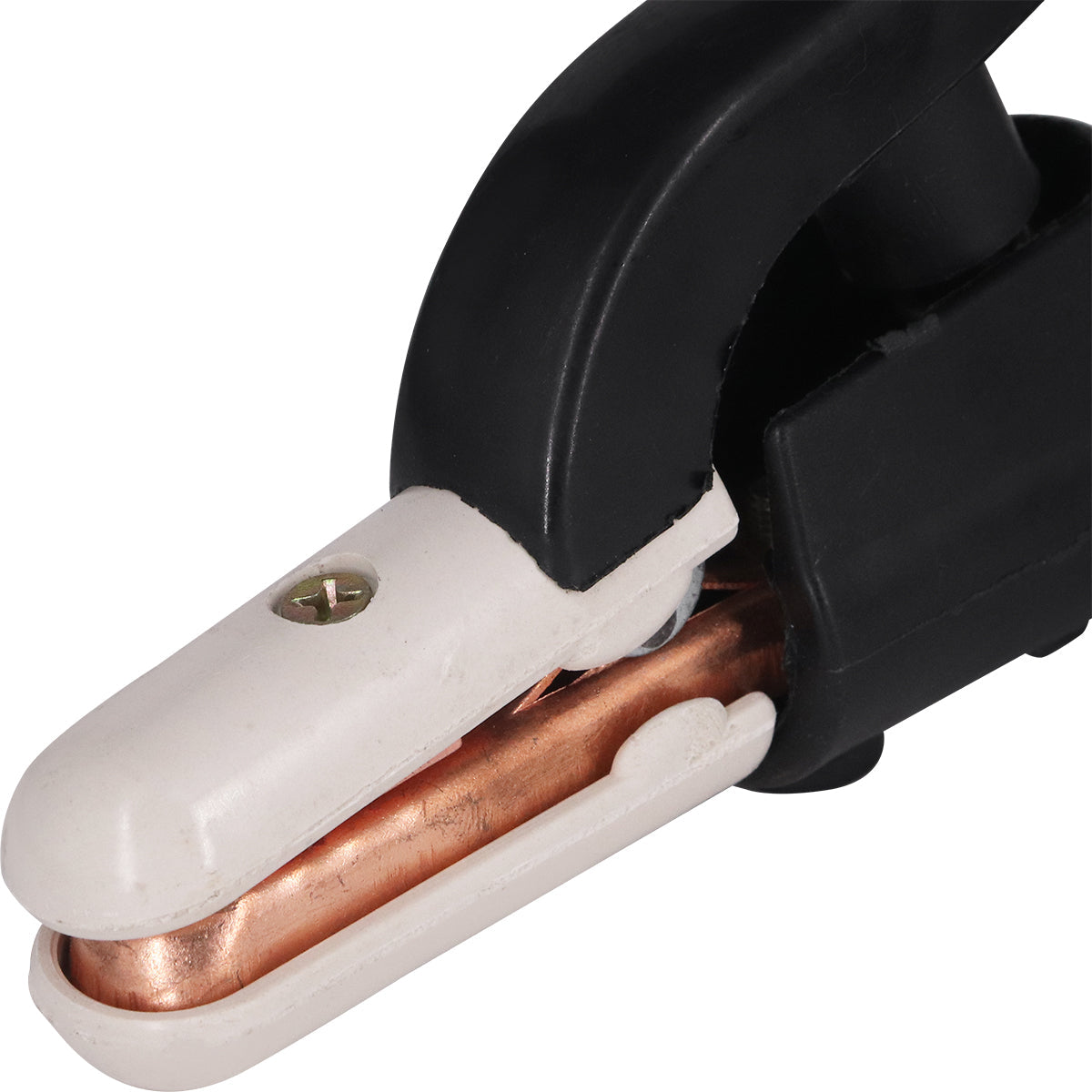 Porta Suporte Garra Eletrodo 500A Tradestar para soldagem, ideal para trabalhos pesados e industriais. Garante conexão firme e segura em soldas de arco elétrico com eletrodos. Resistente e confiável, com capacidade de 500 amperes.