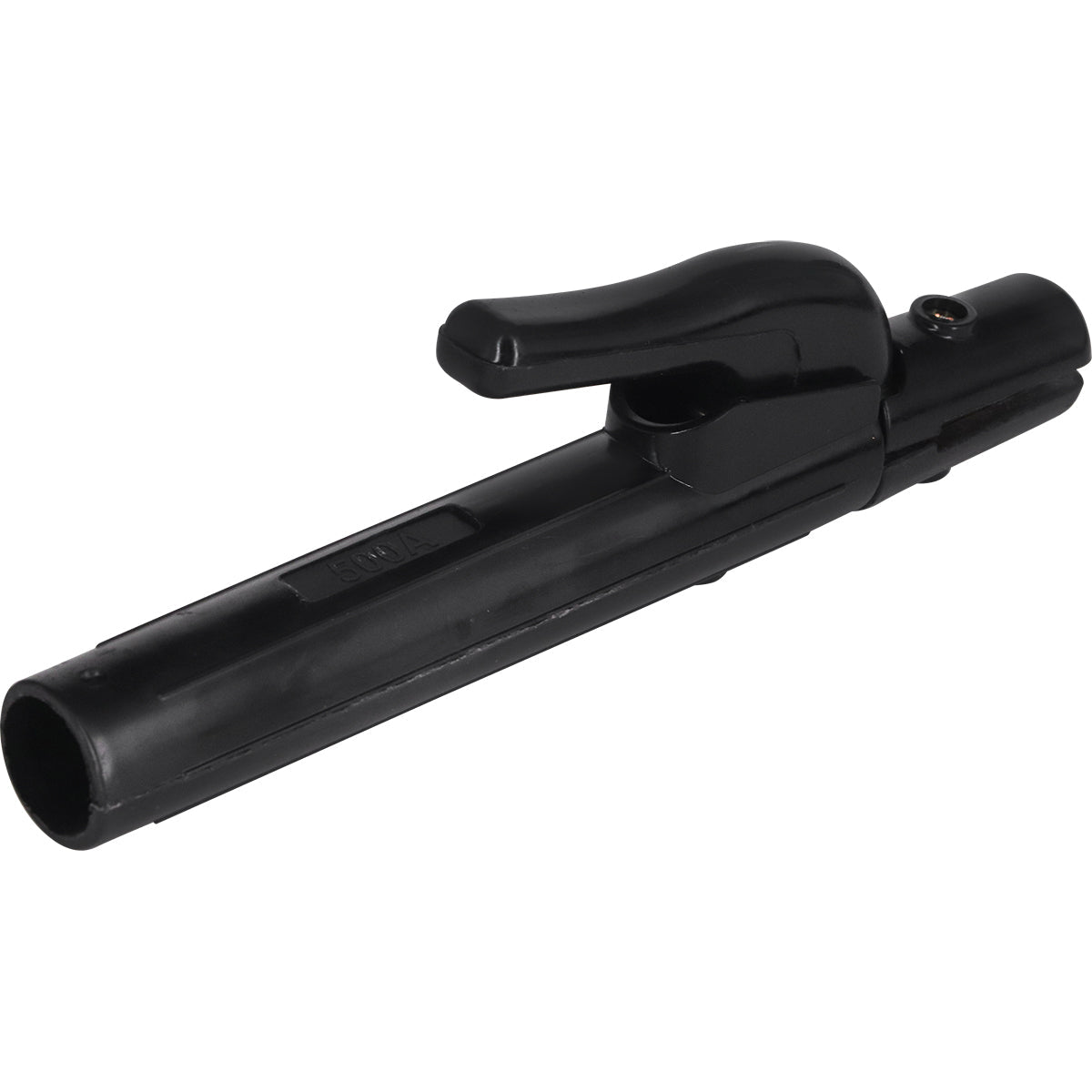Porta Suporte Garra Eletrodo Pro 500A Tradestar para solda, ideal para uso profissional e industrial. Garante conexões firmes e seguras em soldagem elétrica de alta corrente.