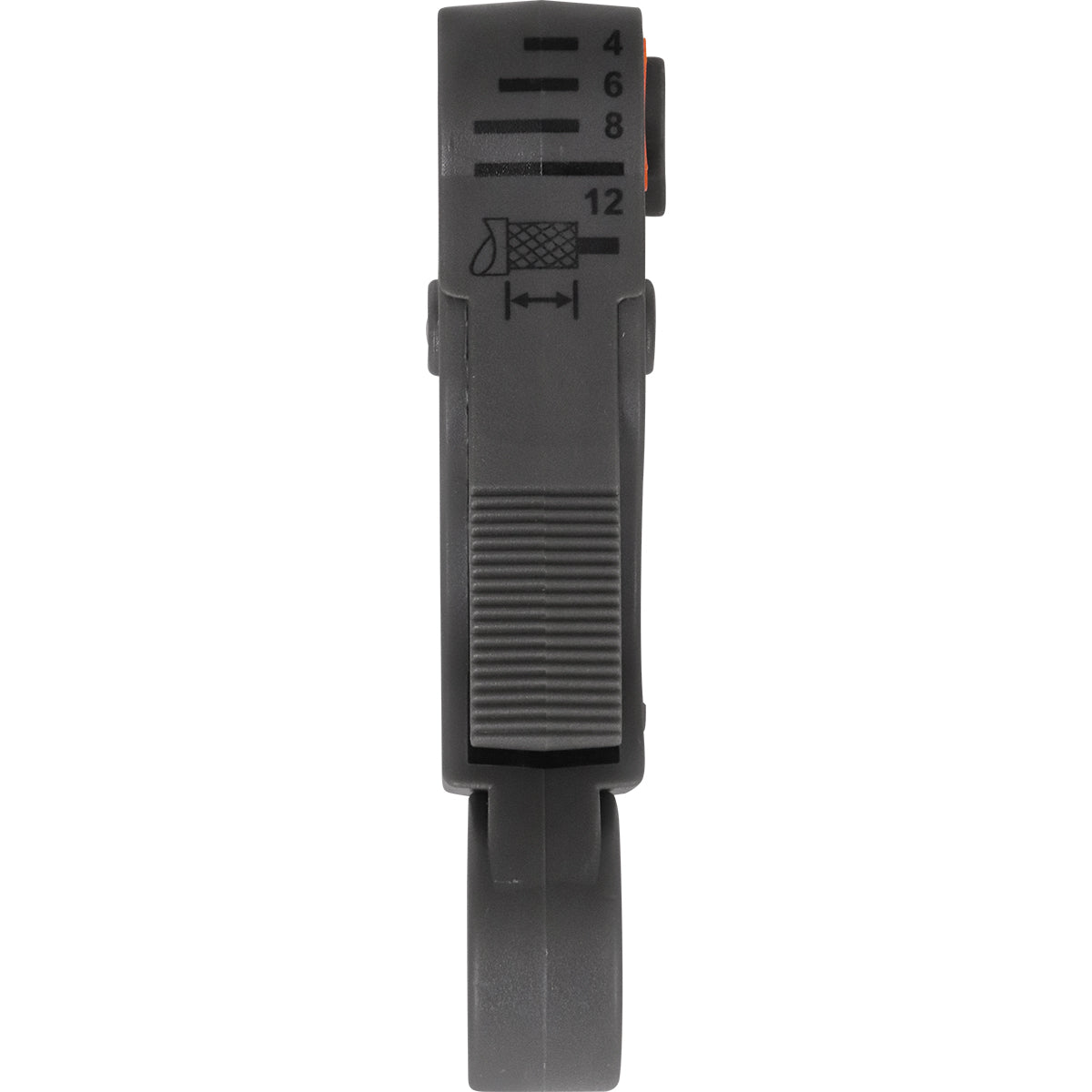Desencapador de Cabo Coaxial Tradestar 4-12mm com chave hexagonal. Ferramenta manual para descascar cabos coaxiais RG58, RG59, RG62, RG06 e RG174, ideal para instalações de TV a cabo, internet e telecomunicações.