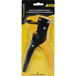 Alicate 2 em 1 Desencapador e Cortador de Fios Automático 7.1/2" Tradestar - Ferramenta para desencapar e cortar fios, ideal para eletricistas e técnicos em eletrônica. Ajuste automático, aço carbono e cabo em PVC.