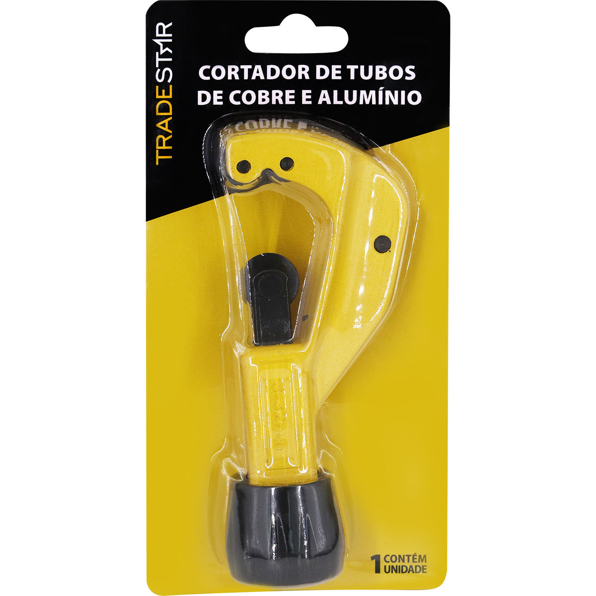 Cortador de Cano de Cobre Alumínio Metal 3 a 32mm Tradestar com Escareador - Ferramenta manual para corte preciso de tubos de cobre e alumínio em instalações hidráulicas e elétricas. Inclui escareador para acabamento perfeito. Ideal para tubos de até 32mm.