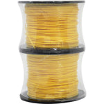 Linha para pedreiro nylon lisa amarela Tradestar 0,8mm x 100m - Embalagem com 2 rolos, ideal para marcação e alinhamento em obras e construções. Fio de nylon resistente para uso em alvenaria, nivelamento e prumo.
