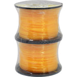 Linha para pedreiro nylon lisa laranja Tradestar 0,8mm x 100m - Kit com 2 rolos, ideal para marcação e alinhamento em obras de construção civil. Resistente e durável, perfeita para uso em alvenaria, nivelamento e prumo.