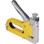 Grampeador Tapeceiro Pinador 600 Grampos Pro Tradestar - Ferramenta 3 em 1 para tapeçaria, marcenaria e bricolagem, ideal para fixação de tecidos, madeira e estofados. Grampeador profissional Tradestar com design ergonômico e durabilidade.