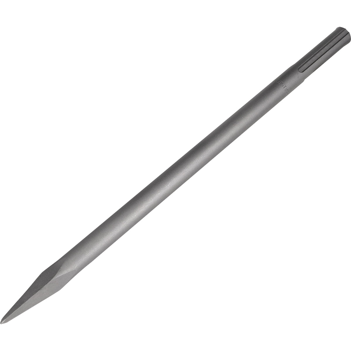 Ponteiro SDS Max 18x400mm Tradestar para martelete, ideal para perfuração em concreto, pedras e tijolos. Fabricado em aço resistente, para uso em construção civil e demolições. Ferramenta para martelete com encaixe SDS Max.