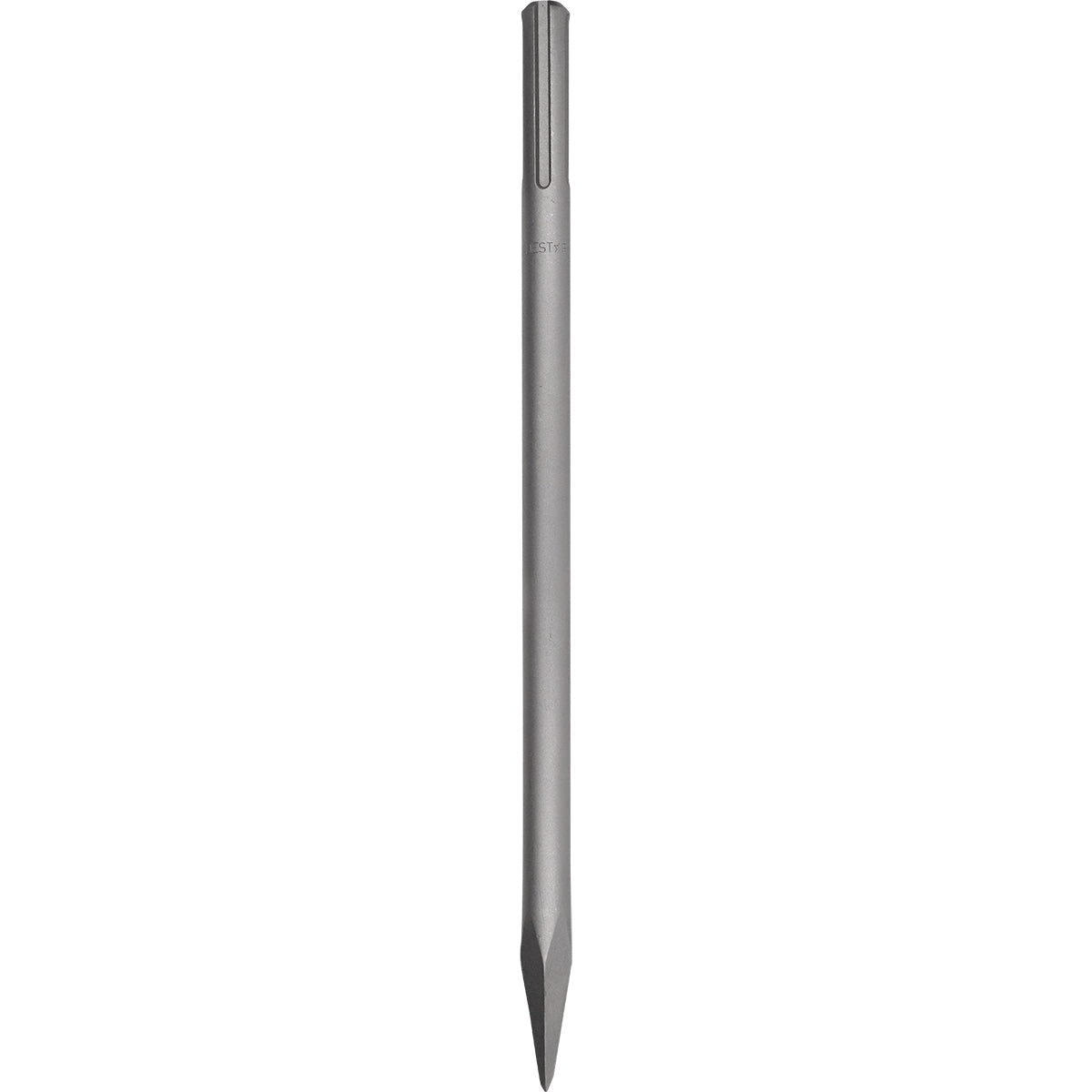 Ponteiro SDS Max 18x400mm Tradestar para martelete, ideal para perfuração em concreto, pedras e tijolos. Fabricado em aço resistente, indicado para uso em construção civil e demolições. Ferramenta para trabalhos pesados.